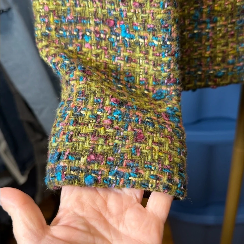 Jones New York Signature Multicolor Tweed Jacket #0067